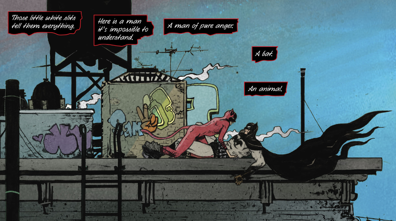 Selina discusses the eyes hidden beneath Bruce’s mask in her letter to him.